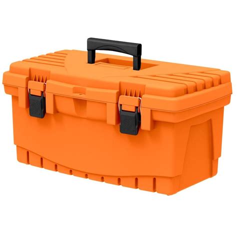 orange tool box plastic